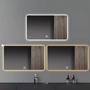 3-LED Colors Wall Mounted Mirror
