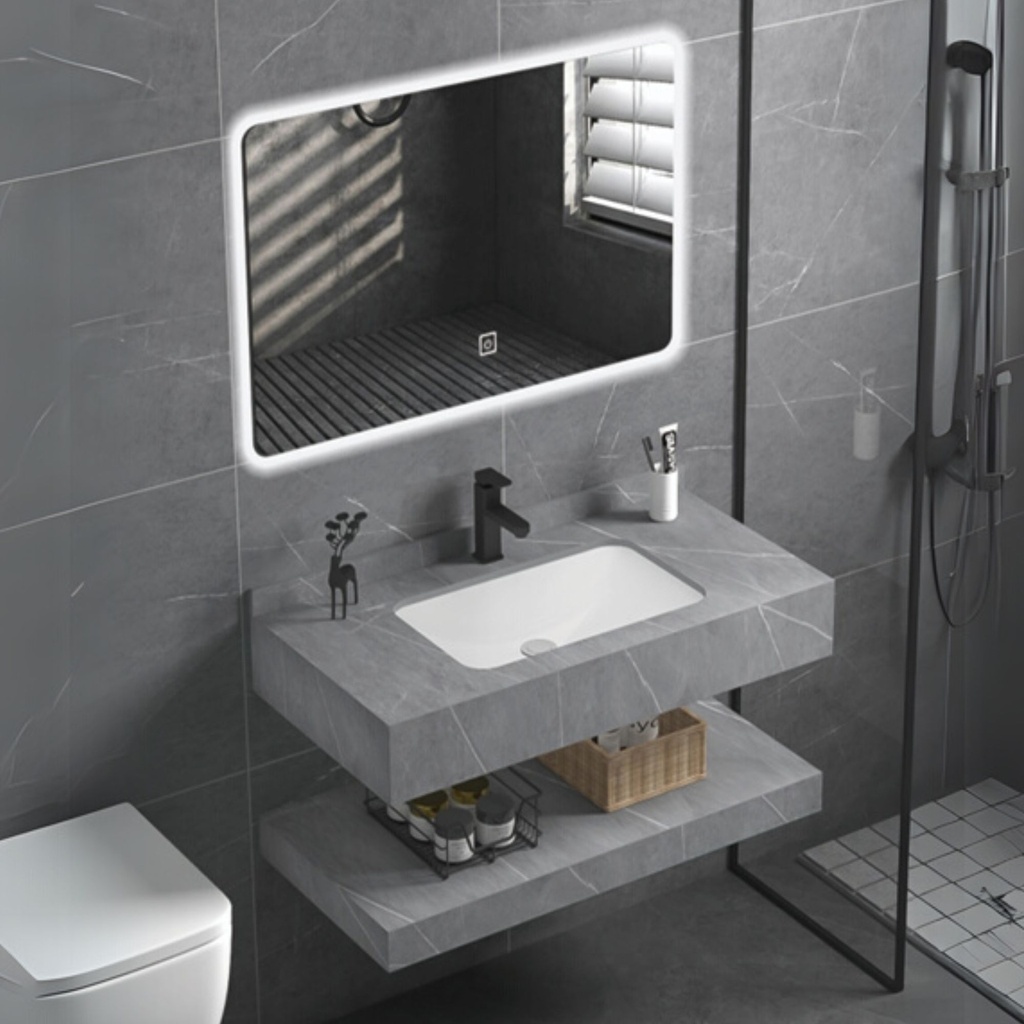 GR Luna Ash Sintered Stone Vanity