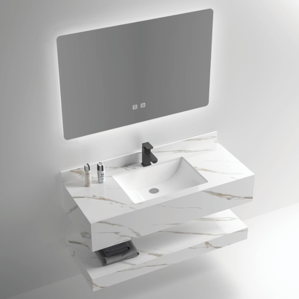 BG Dovetail Vein Sintered Stone Vanity