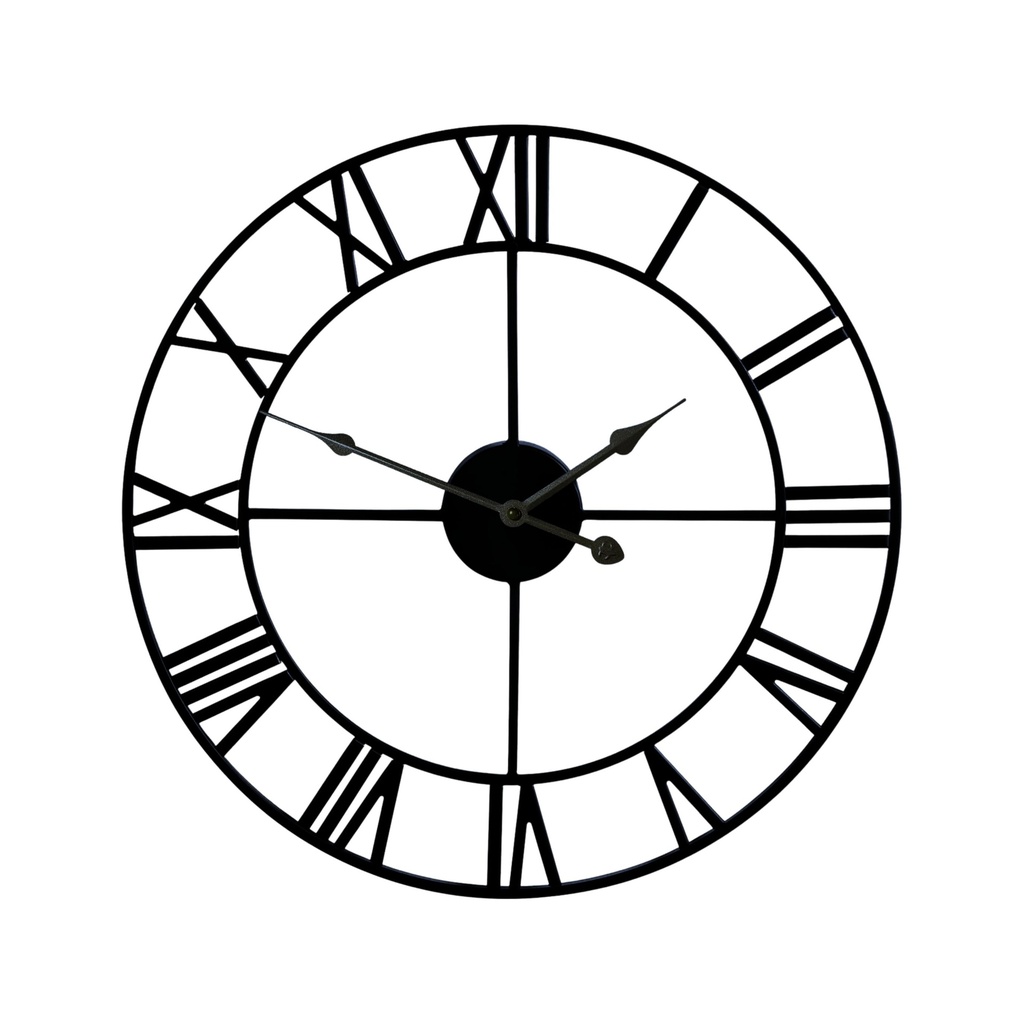  Black Roman Numbers Wall Clock