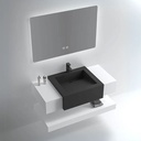 BW Eclipse White Sintered Stone Vanity 